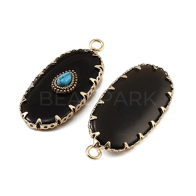Natural Obsidian & Synthetic Turquoise Carved Pendants GG-CBA5963-02G-1