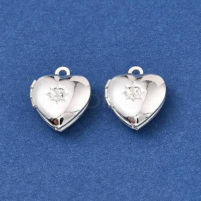 Heart Brass Pendant Rhinestone Settings KK-A276-12S-1