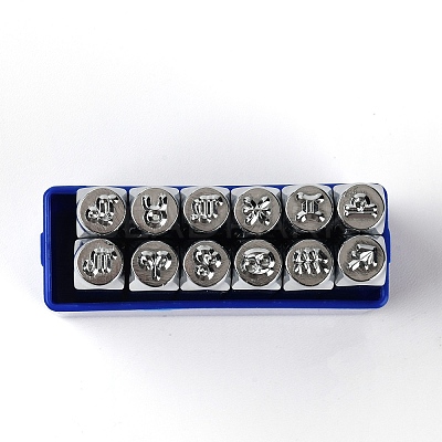 Electroplate Steel Stamps AJEW-WH0002-94-1