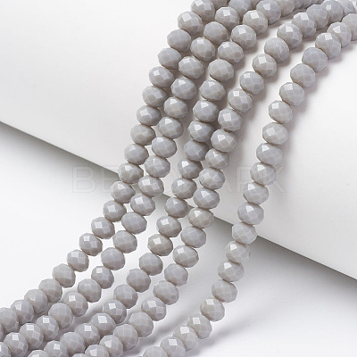 Opaque Solid Color Glass Beads Strands LS-EGLA-A034-P8mm-D10-1