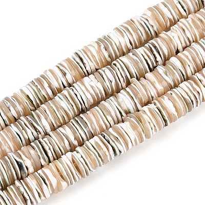 Luminous Natural Seashell Shell Beads Strands SSHEL-T017-34-1