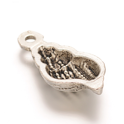 Tibetan Style Conch Alloy Pendants PALLOY-ZN16997-AS-RS-1