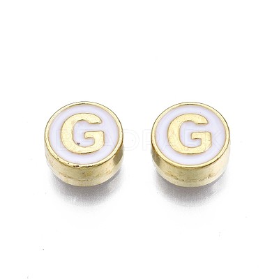 Alloy Enamel Beads X-ENAM-N052-006-01G-RS-1