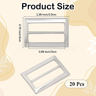 20Pcs Alloy Belt Buckles FIND-CL0001-37P-1