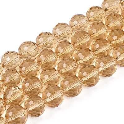 Transparent Glass Bead Strands GLAA-R095-8mm-33-1