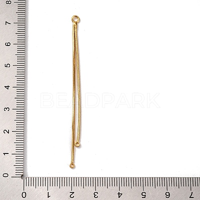 Brass Square Snake Chain Big Pendants KK-G510-09G-1
