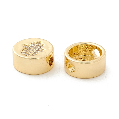 Rack Plating Eco-Friendly Brass Beads KK-K267-09G-1