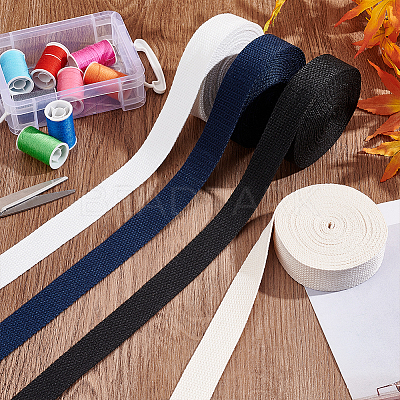 4 Rolls 4 Colors Polyester Ribbon OCOR-PH0001-72-1