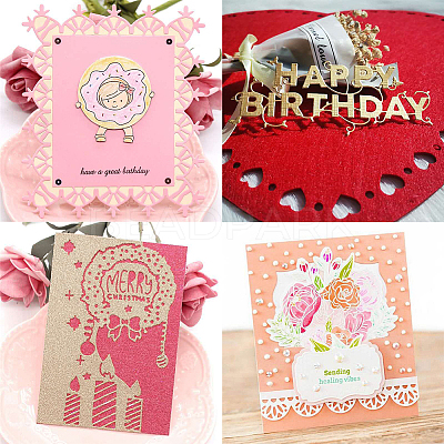 Birthday Candle & Cake Frame Metal Cutting Dies Stencils DIY-GF0001-17-1