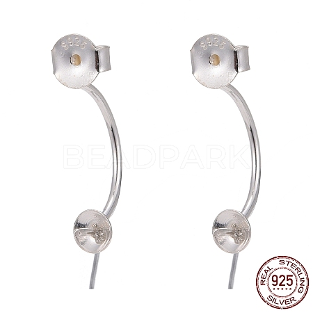 925 Sterling Silver Ear Nuts X-STER-I014-14S-1