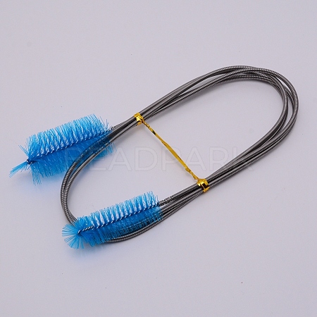 304 Stainless Steel PP Cleaner Double Ended Elastic Hose Pipe AJEW-WH0188-74B-1