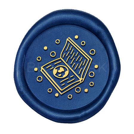 DIY Wood Wax Seal Stamp AJEW-WH0130-454-1