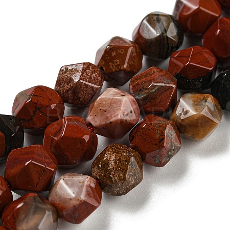 Natural Red Jasper Beads Strands G-C085-A04-01-1