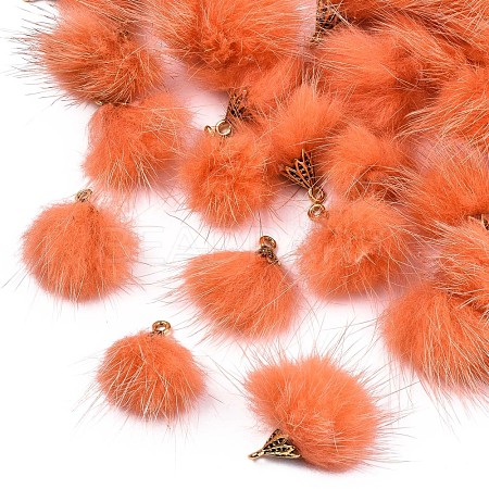 Faux Mink Fur Tassel Pendant Decorations FIND-S300-37S-1