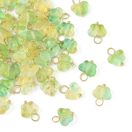 50Pcs Butterfly Acrylic Charms HJEW-YW00234-02-1