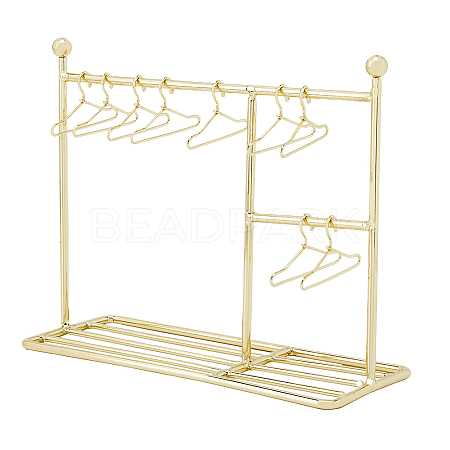 SUPERFINDINGS Iron Doll Clothes Rack & Hangers DJEW-FH0001-16A-1