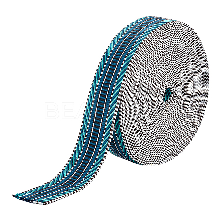 9.5~10 Yards Polyester Jacquard Ribbons OCOR-OC0001-20A-1