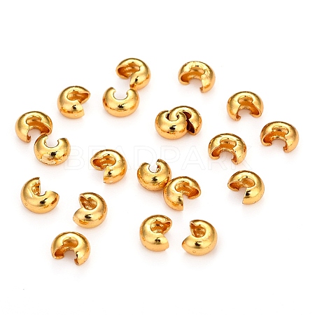 Brass Crimp Bead Covers X-KK-I681-13A-1
