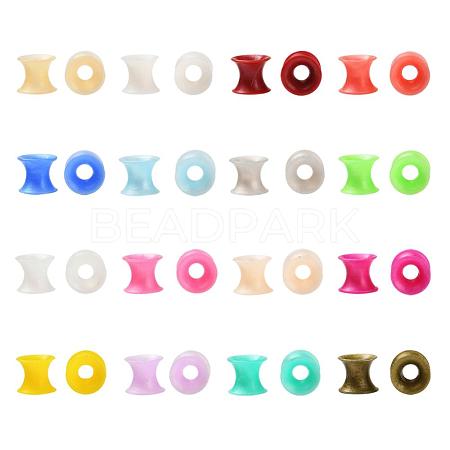 32Pcs 16 Colors Silicone Thin Ear Gauges Flesh Tunnels Plugs FIND-YW0001-16A-1
