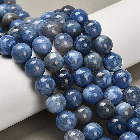 Dyed Natural Agate Beads Strands G-G203-10M-12mm-1