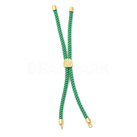 Twisted Nylon Cord Silder Bracelets DIY-B066-03G-14-1