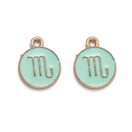 Alloy Enamel Pendants ENAM-S124-01A-15L-1