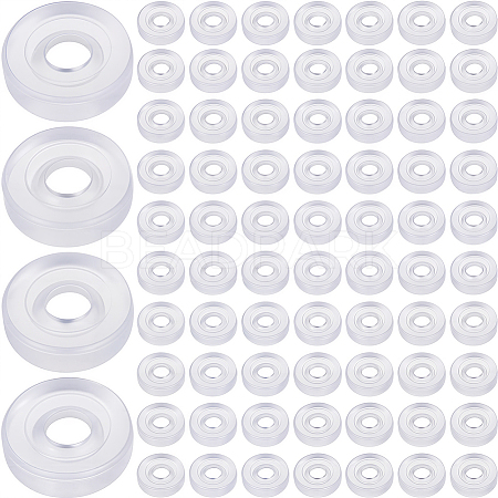 120Pcs Silicone Clip on Earring Pads FIND-SP0001-02-1