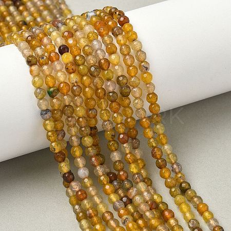 Natural Agate Beads Strands G-H302-A01-14-1