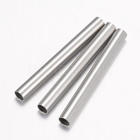 304 Stainless Steel Tube Beads STAS-P100-06P-1