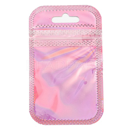 Plastic Glitter Holographic Packaging Yin-yang Resealable Bags OPP-D003-04A-1