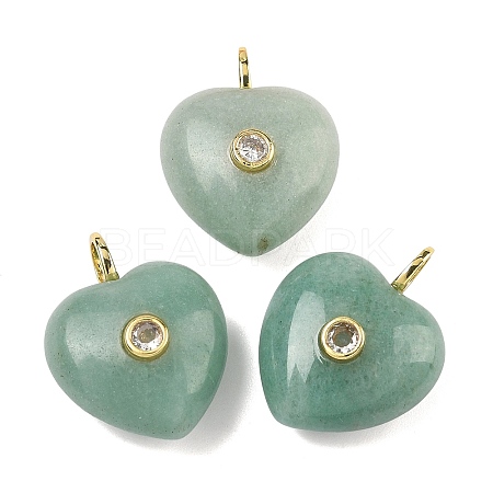 Natural Green Aventurine Pendants G-B180-03G-10-1