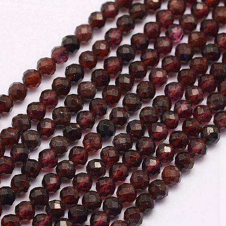 Natural Garnet Beads Strands G-F509-37-2mm-1