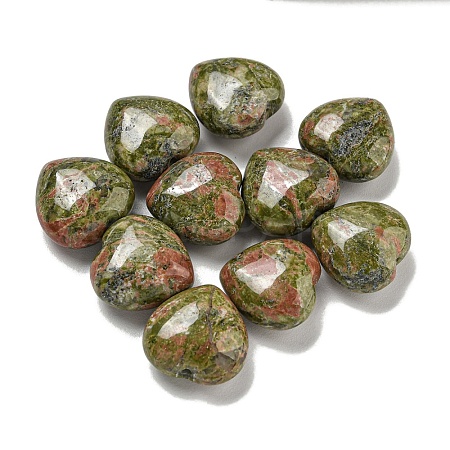 Natural Unakite Beads G-P531-A38-01-1