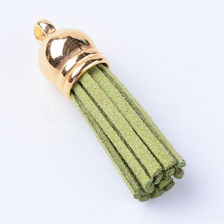 Faux Suede Tassel Pendant Decorations FIND-T002-B32-1