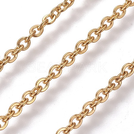 304 Stainless Steel Cable Chains X-CHS-E018-10G-1