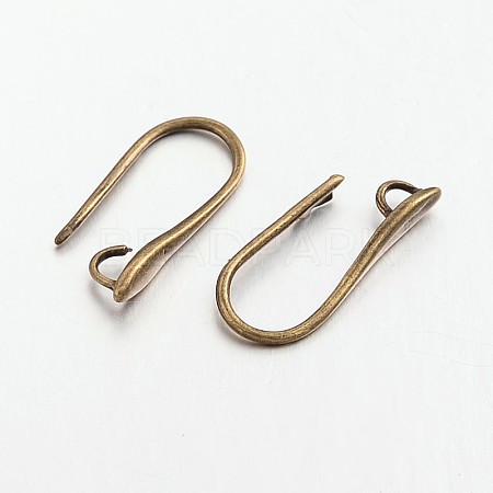 Brass Earring Hooks for Earring Designs X-KK-M142-02AB-RS-1