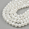 Electroplate Glass Beads Strands X-EGLA-A034-J8mm-A01-2