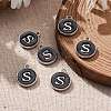 Platinum Plated Alloy Charms ENAM-S118-02S-P-5