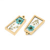 304 Stainless Steel Epoxy Resin Pendants X-STAS-T072-29-3
