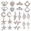 22Pcs Mixed Shape Alloy Pendant & Charm Connector JX223A-1