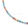 Glass Seed Beads Choker Necklaces NJEW-JN03255-3