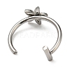 304 Stainless Steel Eyebrow Ring AJEW-H140-01P-3