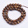 Natural Tiger Eye Round Bead Strands G-R203-8mm-2