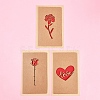 3 Sets Kraft Paper Greeting Cards AJEW-FS0001-27C-7