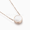 304 Stainless Steel Pendant Necklaces NJEW-O118-31-3