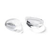 Transparent Teardrop Glass Cabochons GGLA-R024-14x10-3
