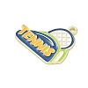 Tennis Alloy Enamel Pendants AL-CBA292F-02K-G-2