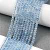 Natural Aquamarine Beads Strands LS-G-L587-B02-01-2