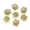 Alloy Rhinestone Multi-Strand Links PALLOY-P185-01AG-RS-2
