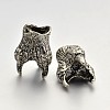 Brass Animal Claw Bead Caps KK-E639-10-3